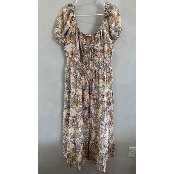 ARULA Dresses & Skirts - Arula Women's Floral Short Sleeve Dress Plus Size 1X (A) Maxi